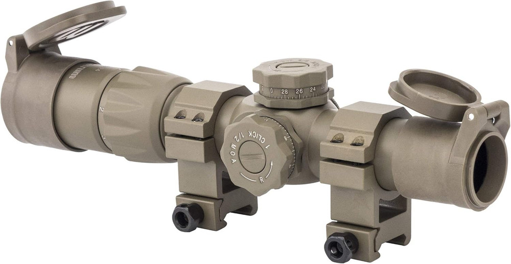Rubberized Flip-Up Rifle Scope Lens Covers | Flat Dark Earth