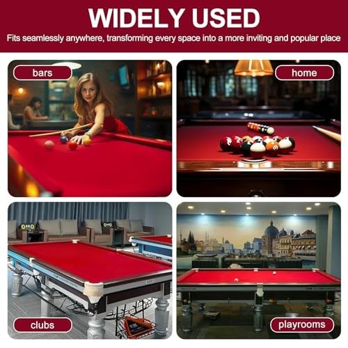 8ft Pool Table Felt Replacement Kit - Pre-Cut Billiard Cloth, Gloves & Tools