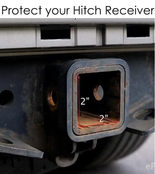 American Flag Universal Trailer Hitch Cover Tube Fits 2" receiver Black Metal