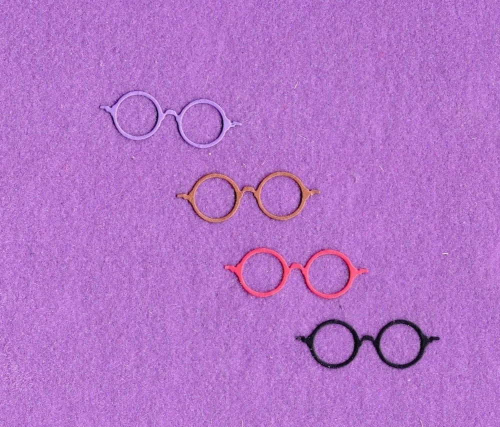 GLASSES # 1 die cuts scrapbook cards