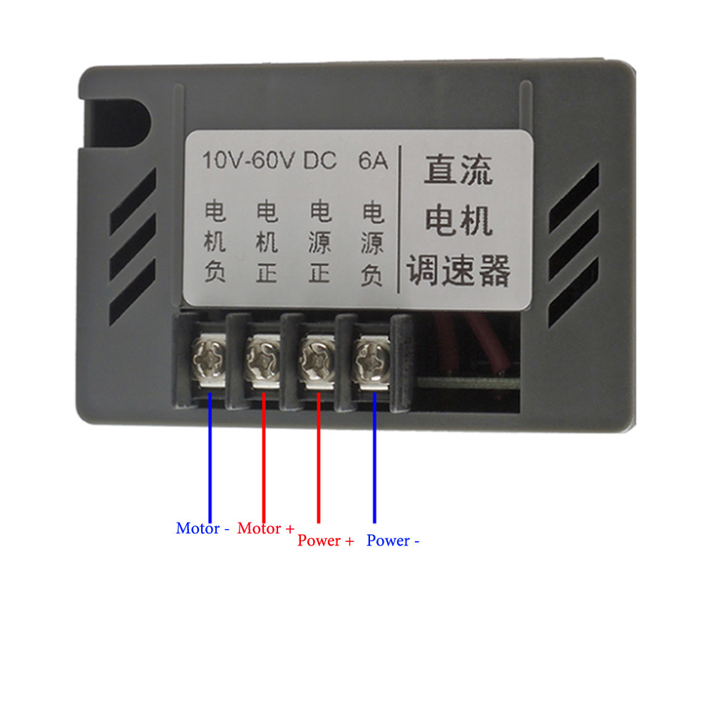DC 10-60V 6A PWM DC Motor Speed Controller Reversible Switch Regulator Switch