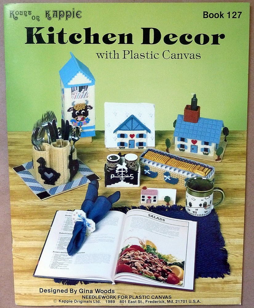 Plastic Canvas Barnyard Kitchen Decor - 13 Patterns - 1989