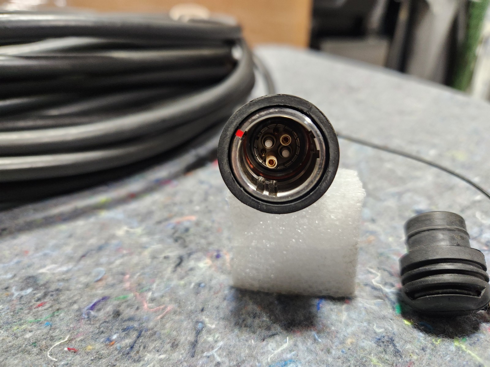 100' Nemal SMPTE 311M LEMO PUW/FUW Hi Def Camera Hybrid Single Mode Fiber Cable