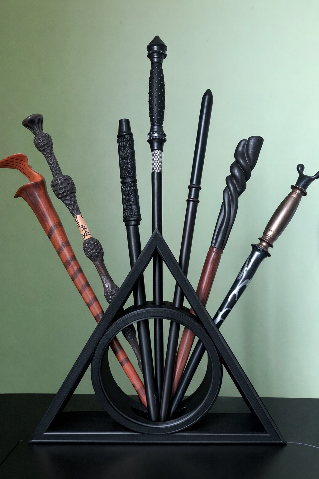 deathly hallows 7 wand holder Harry Potter Support baguette reliques de la mort