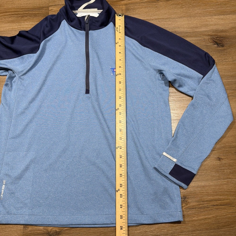 Zero Restriction Z425 1/4 Zip Pullover Size MEDIUM Peconic Blue Golf Ocean Reef