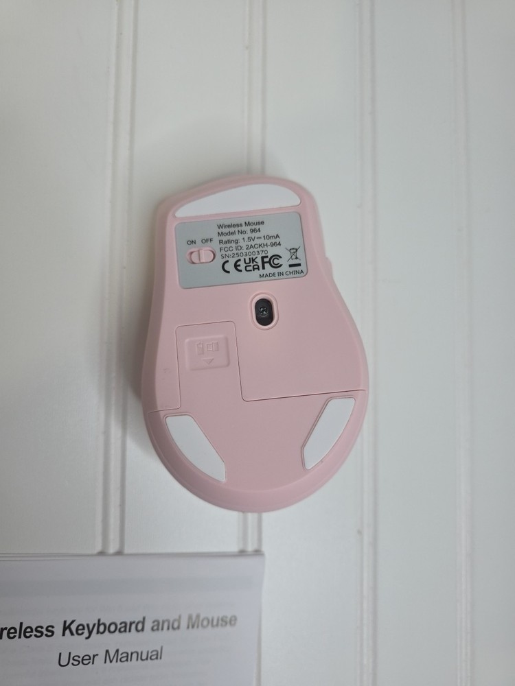 Wireless Keyboard and Mouse Combo - Full-Sized Ergonomic Keyboard -Tested