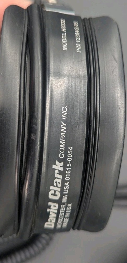 David Clark H3332 Ground Support Headset Lot 2 -UNTESTED AS-IS READ DESCRIPTION