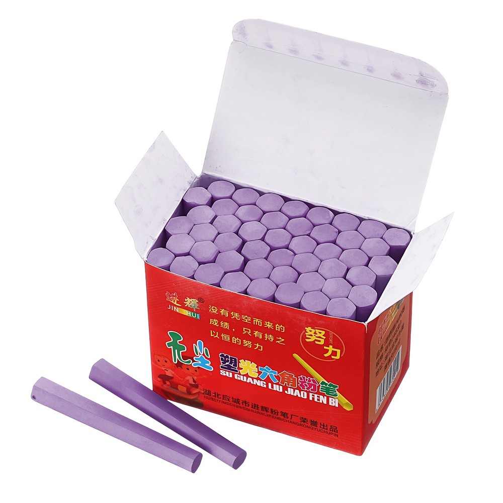 48 PCS Chalkboard Chalk, Dustless Chalk Small Bulk, Light Purple