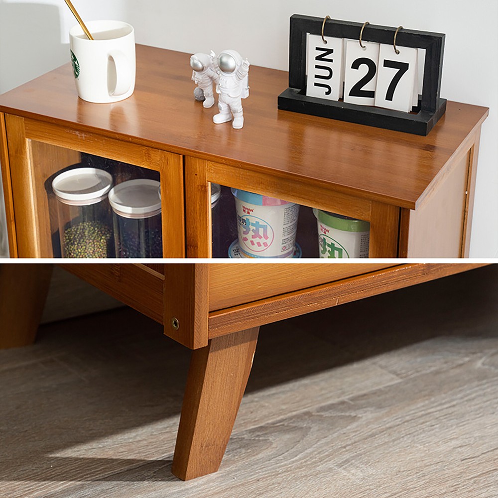 Stylish Brown Kitchen Sideboard with Ample Storage & Elegant Design
