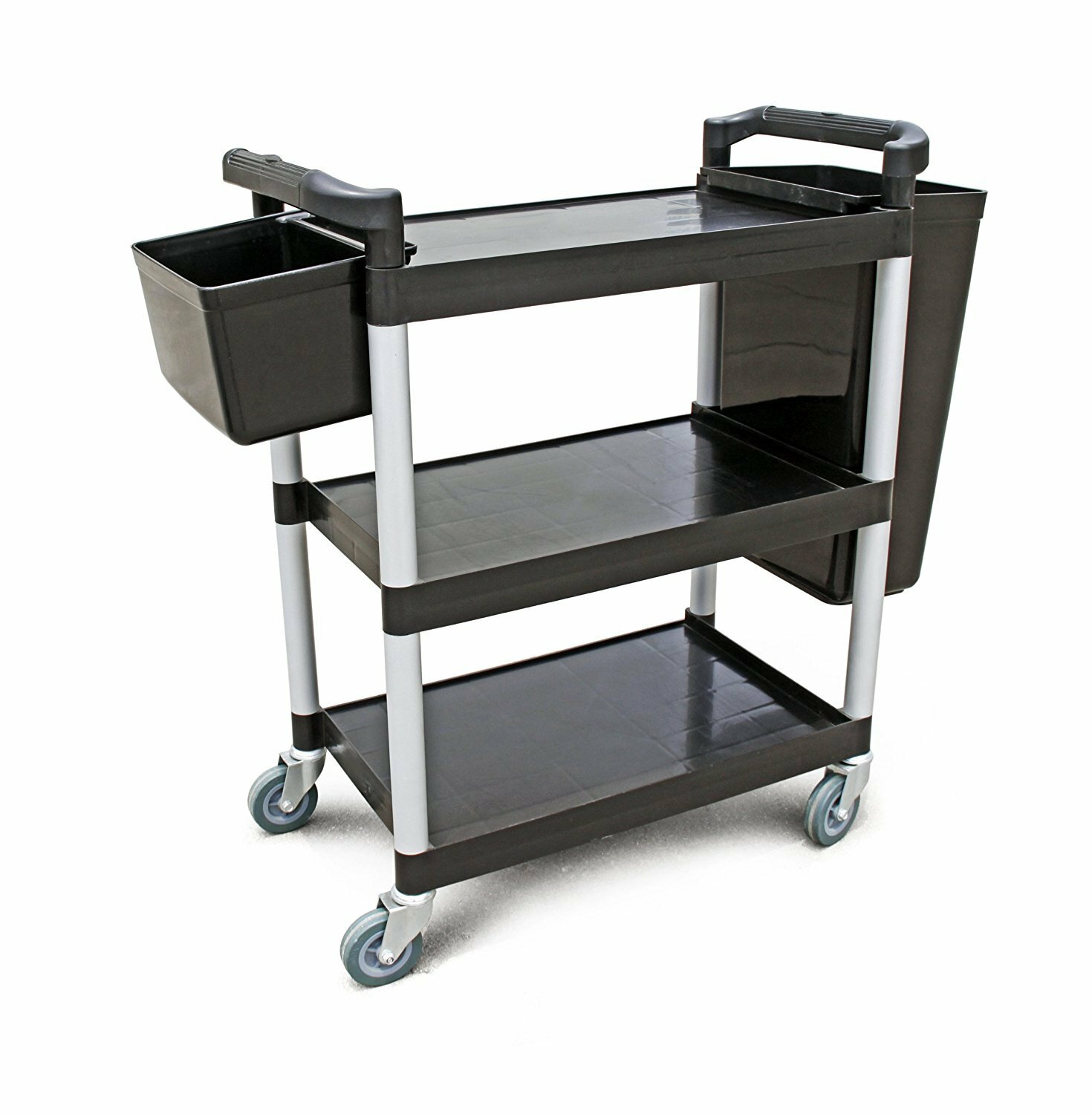 Refuse and Silverware Bin Set, Cart Refuse Bin, Bus Cart Silverware Bin