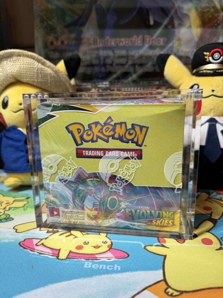 Pokemon Booster Box Premium Acrylic Display Case Magnetic UV Protected Stackable
