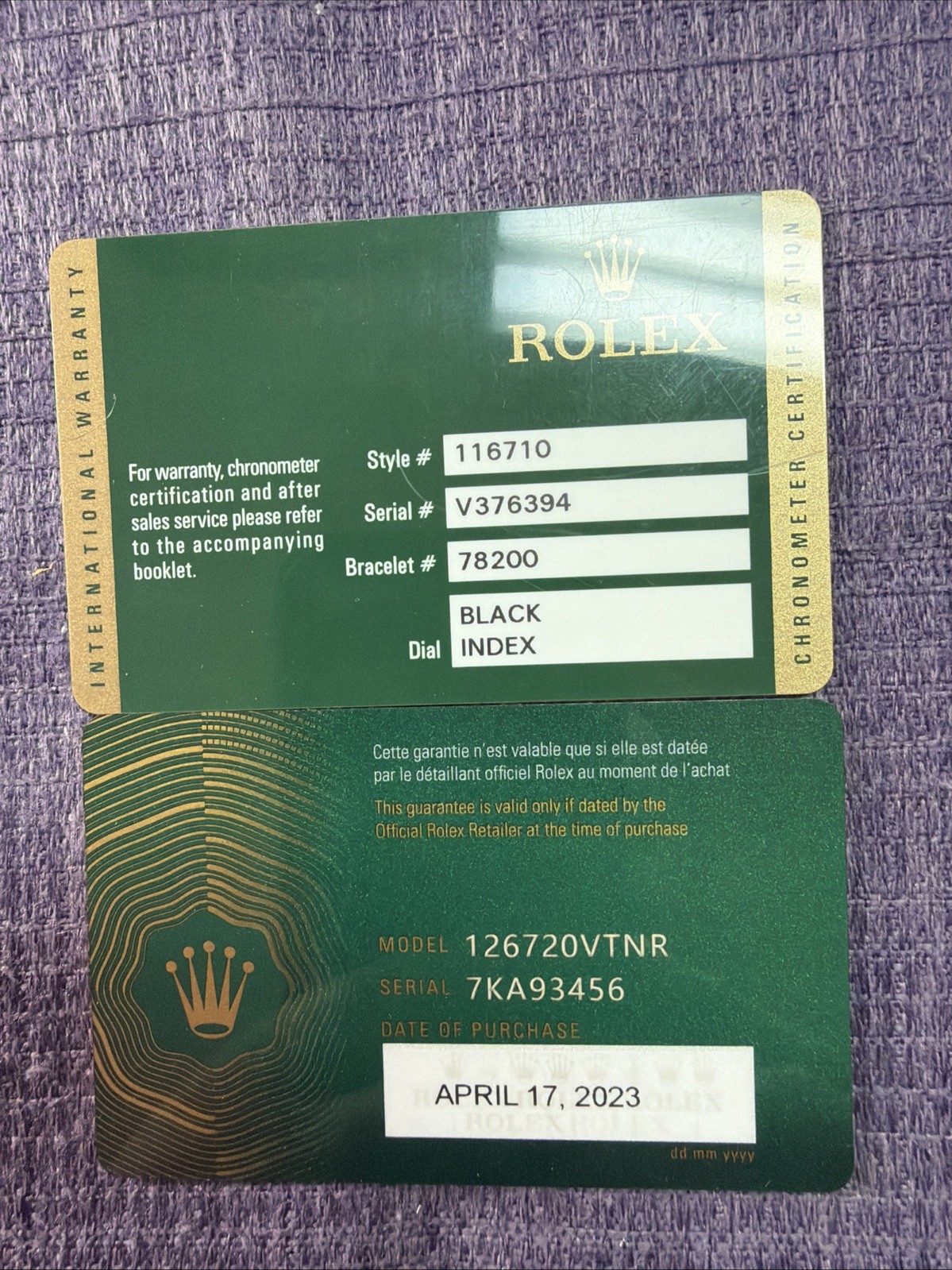 Rolex GMT-Master 116710;126720 Certificate Guarantee Warranty.2 For $498❗️