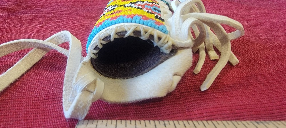 HANDMADE BEADED PATCH KNIFE SHEATH / HOLDER