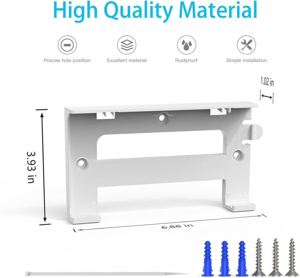 Gen 3 Wall Mount Bracket for Standard V3 Power Supply & Ethernet Adapter, Secure