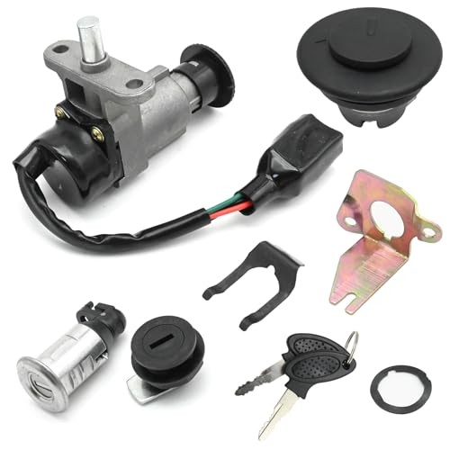 Ignition Switch Lock Cylinder with Key Kit, Ignition Starter Switch