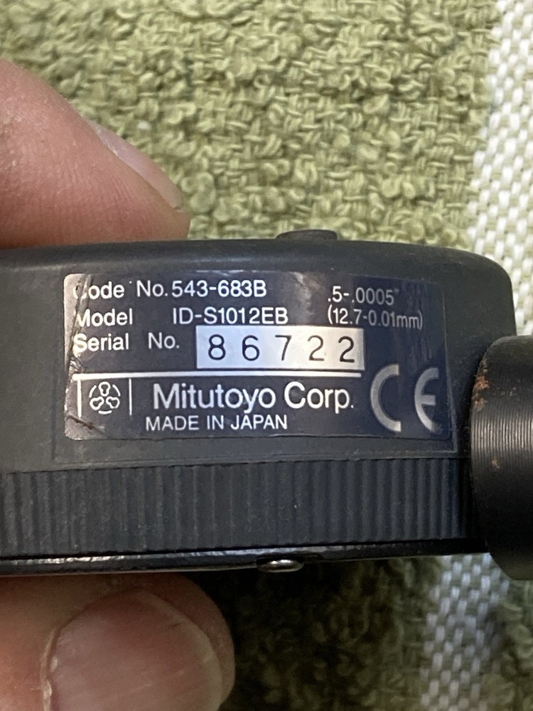 MITUTOYO 543-683B, Model ID-S1012EB Digital indicator Absolute