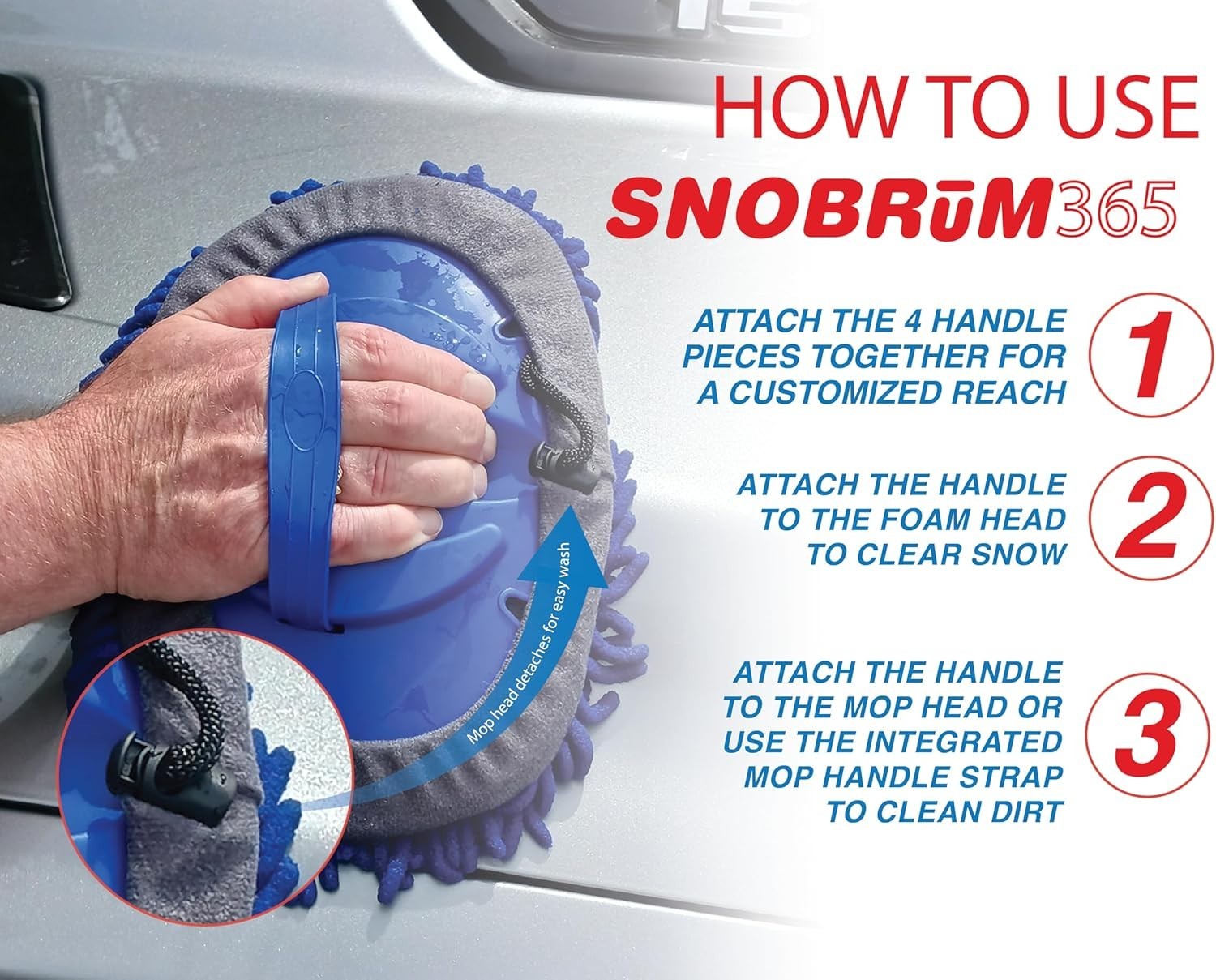 SnoBrum 365 Snow Remover for Cars and Trucks