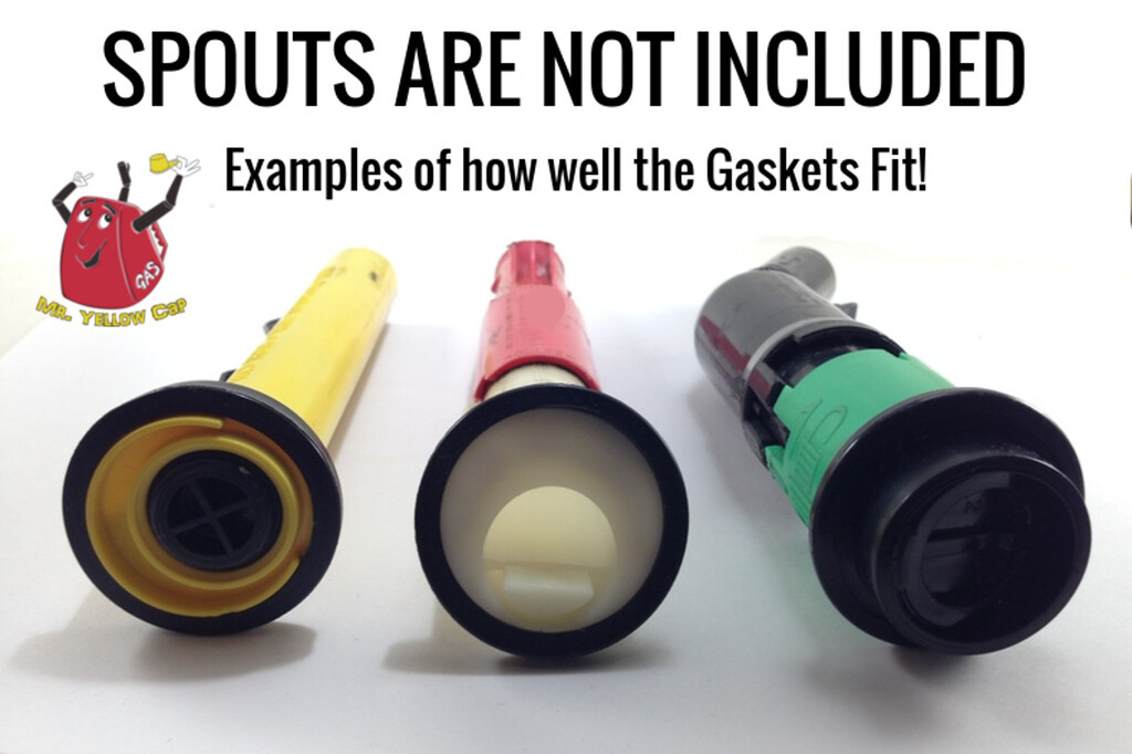 6 New Rubber Gaskets Gas Can Spout Gott Rubbermaid Blitz Wedco Scepter Eagle