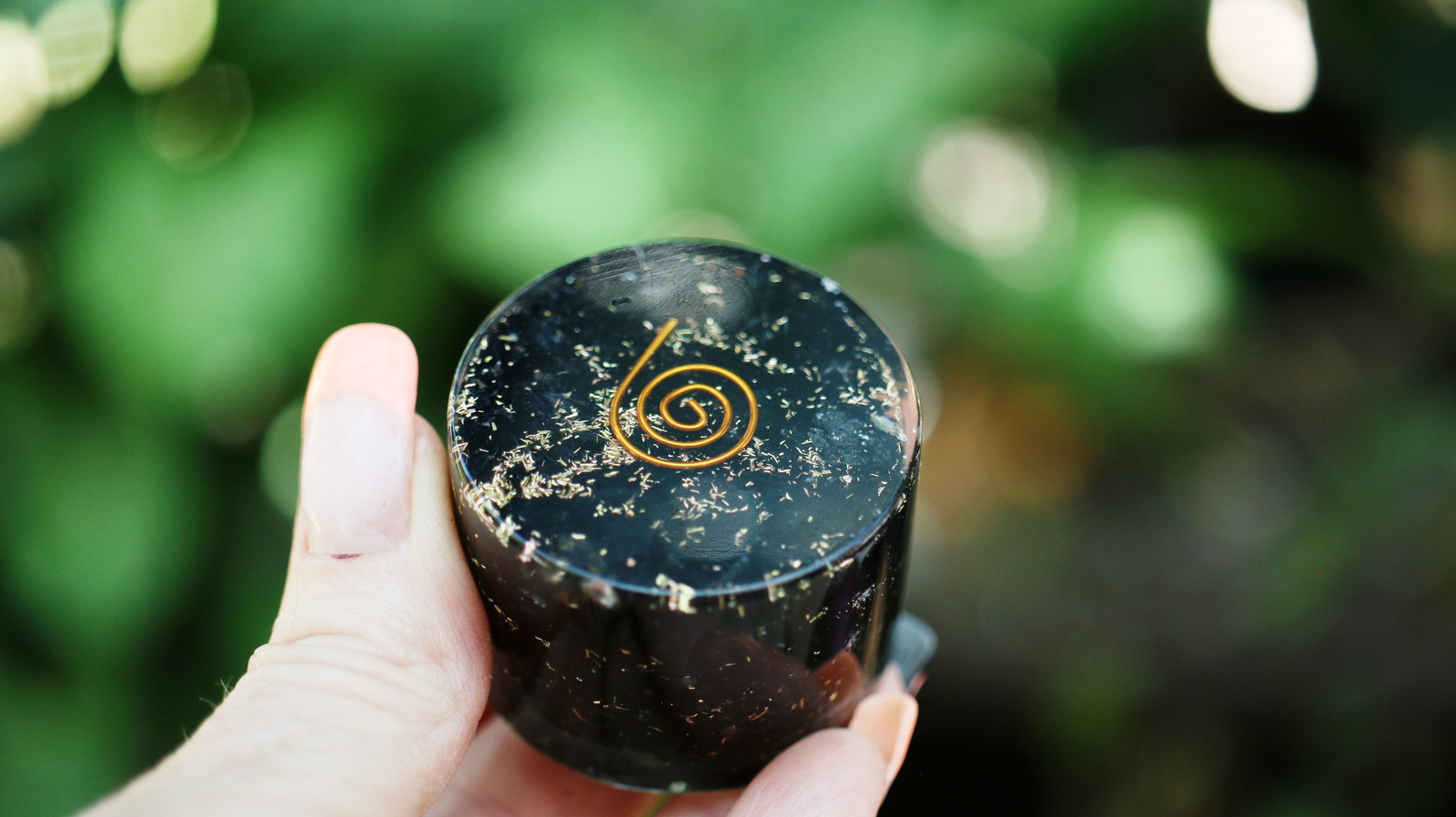 Black Tourmaline Orgone Tower Buster Energy Generator EMF Protection 1.75"