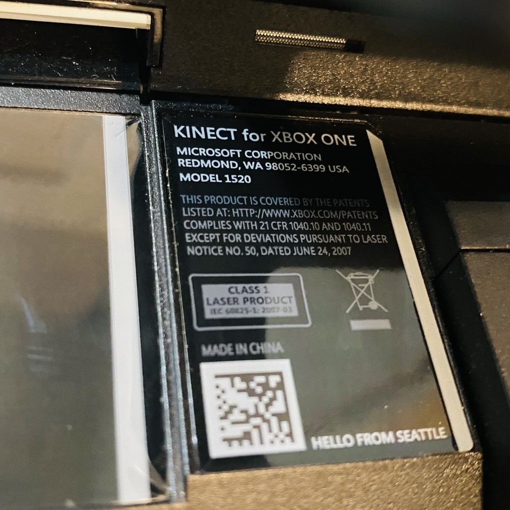 Microsoft Xbox One Kinect Camera Motion Sensor Model 1520 Black Tested Works