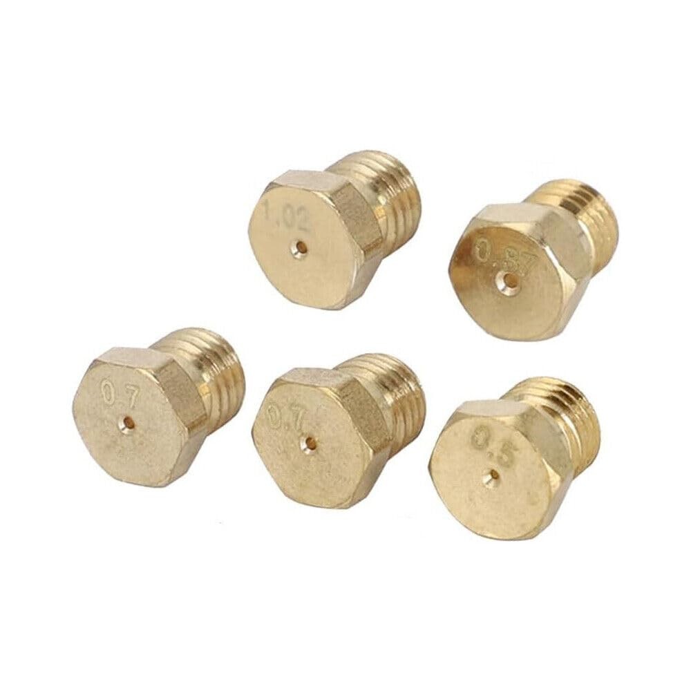 5PCS Burner Gas Hob LPG Conversion Kit Jets Replacement Nozzles Propane...