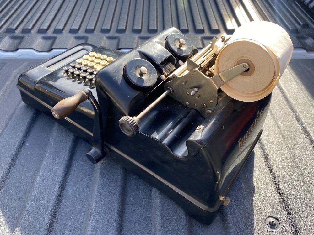 Antique Burroughs counting Machine