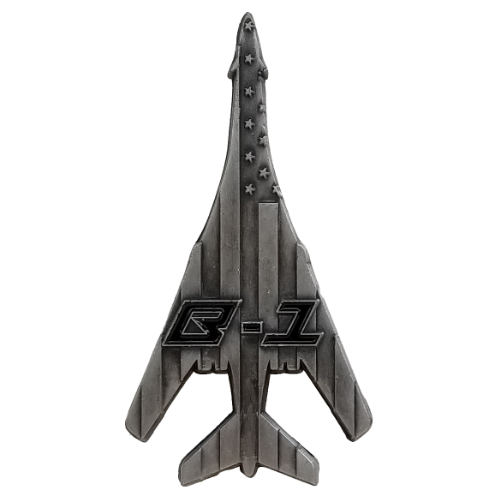 B-1 "The Bone" Lancer Bomber Military Aircraft Shaped Challenge Coin