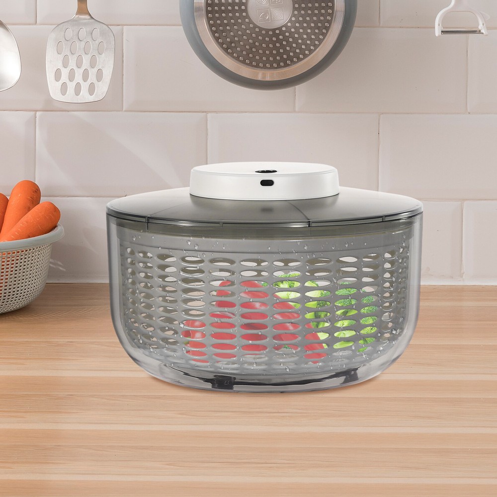 Fruit And Vegetable Cleaning And Drying Machine Electric Salad Rotating Machine