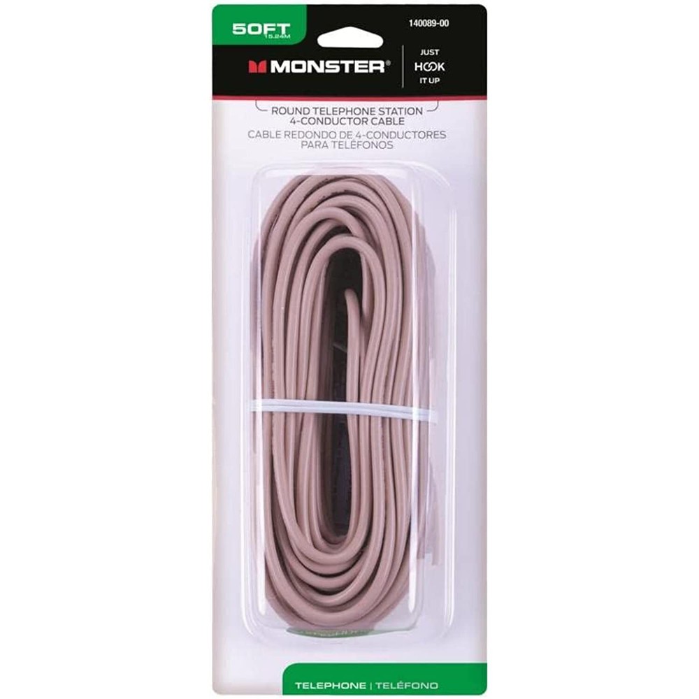 WIRE TELEPHONE 50' BEIGE