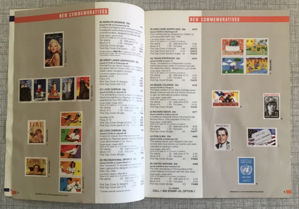 2 Stamps etc A Direct Mail Catalogs April to September 1995 Issues