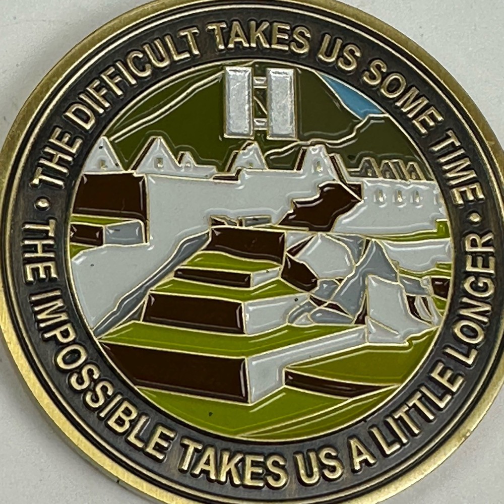 USMC 3D Marine Logistics Group 9th Engineer Support Battalion Challenge Coin