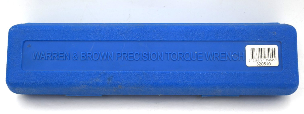 WARREN & BROWN 320510 PRECISION TORQUE WRENCH PRECISION TOOLS
