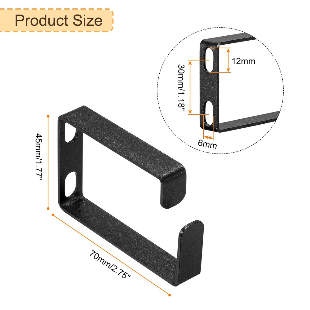 10 Sets Server Rack Cable Management D Ring Hooks Wire Cable Organizers
