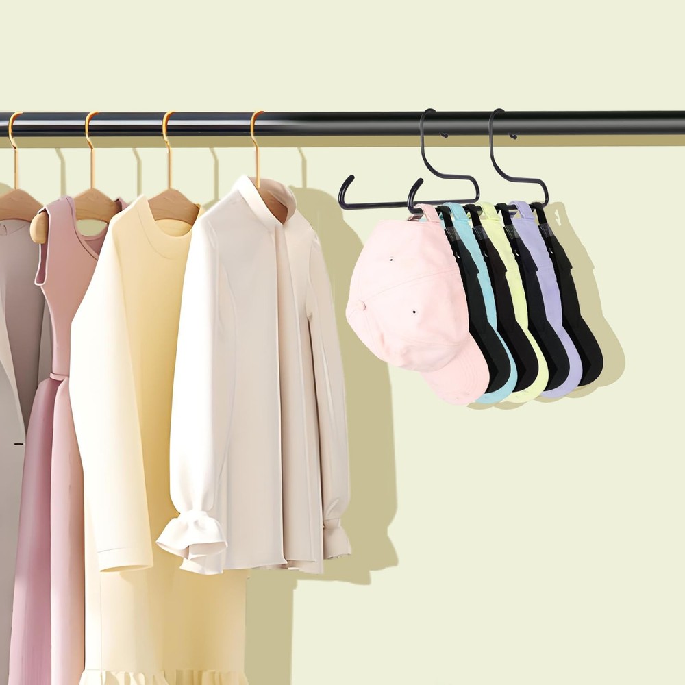 2 Pack Hat Storage Organizer Hanger for Baseball Caps Closet Storage Hanger