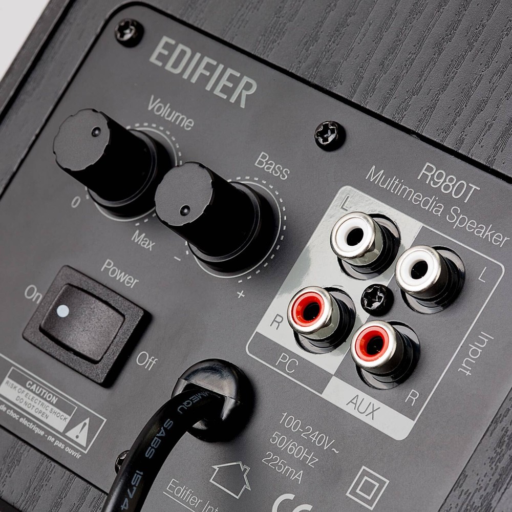 Edifier R980T 2.0 Computer Speaker Active Bookshelf Speakers AUX Input - Pair