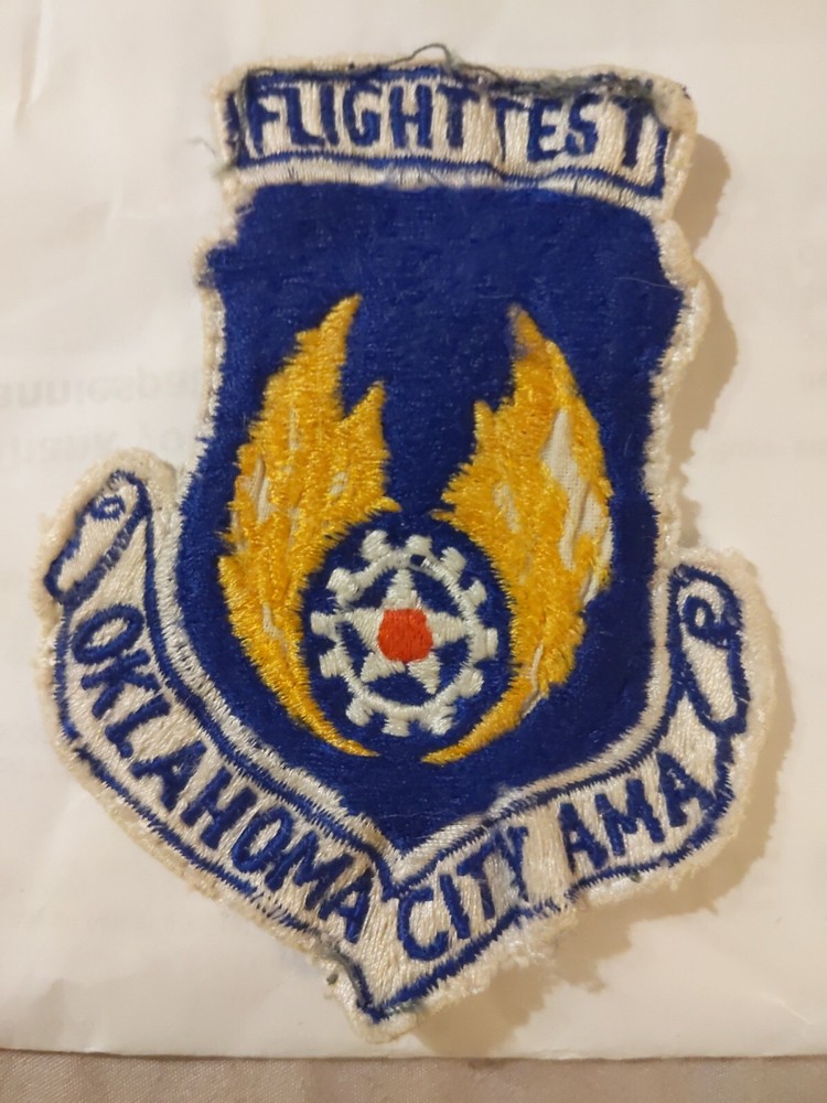 USAF FLIGHT TEST OKLAHOMA CITY AMA PATCH
