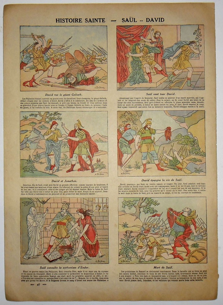 Engraving Holy History - Saul - David