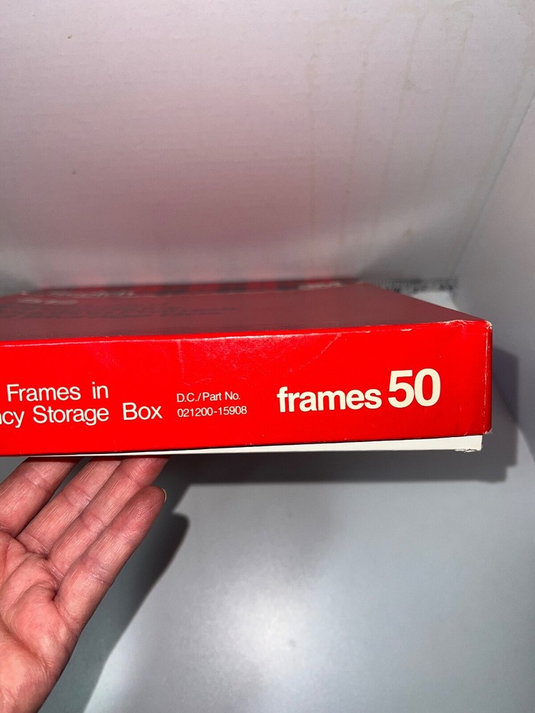 Scotch 3M 512 Paperboard Transparency Mounting Frames & Storage Box - 35 Frames!
