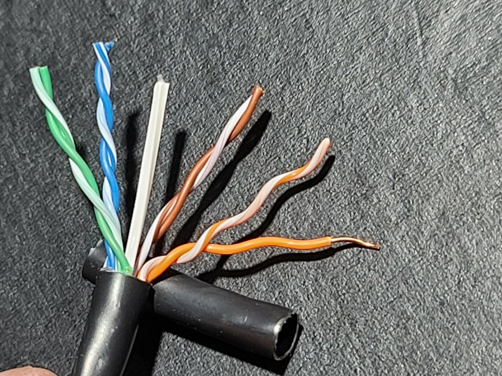 Belden 7883A 24/4P CAT6 UTP DataTwist 6 Patch Network Cable CMR Black /100ft