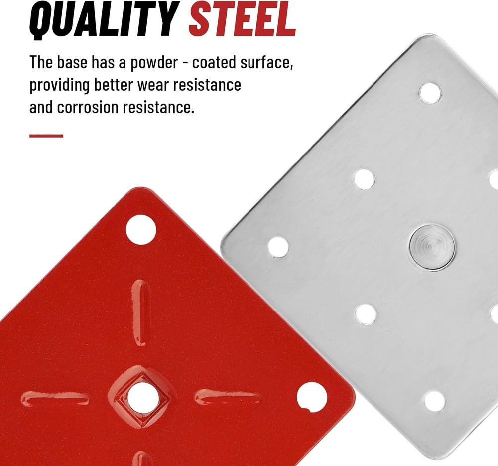 Versatile 5-8" Adjustable Screw Jacks for Leveling and Support - 4 Pack