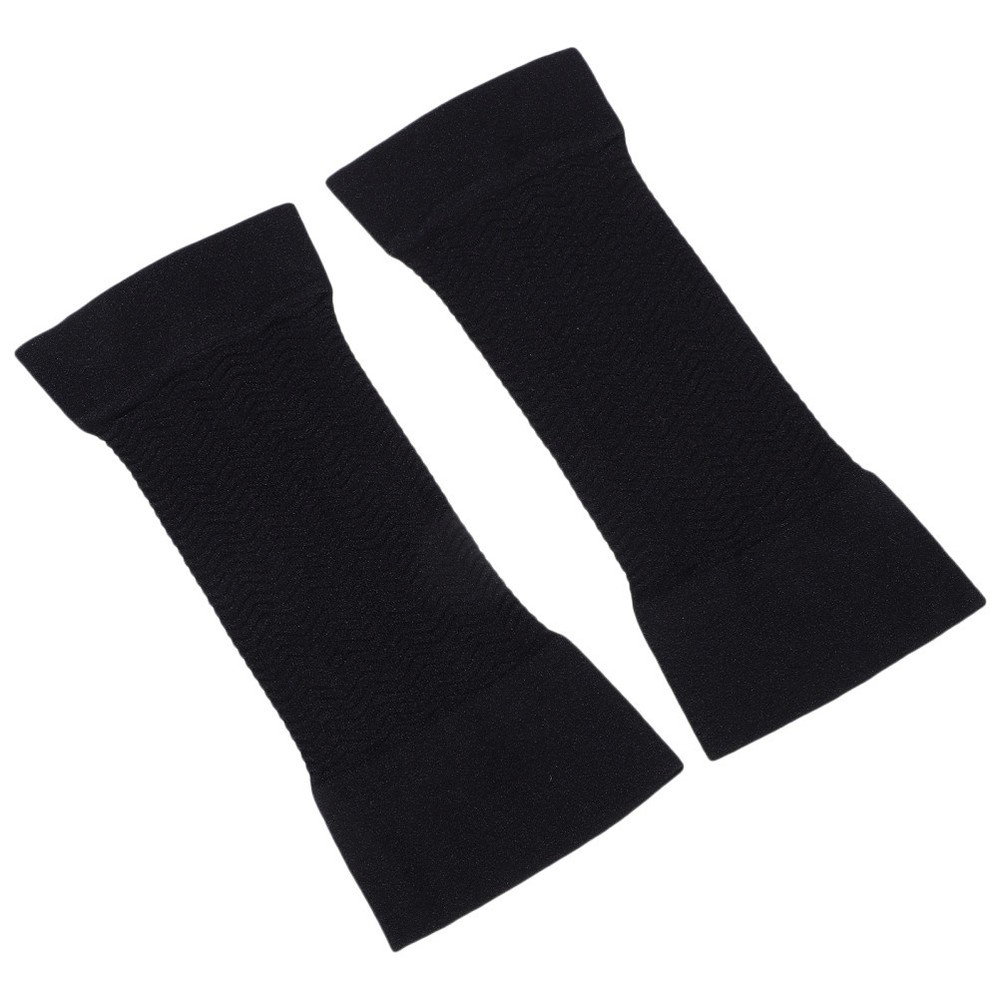 1 Pair Black Compression Arm Sleeves Slimming Shaper for Upper Arm Support