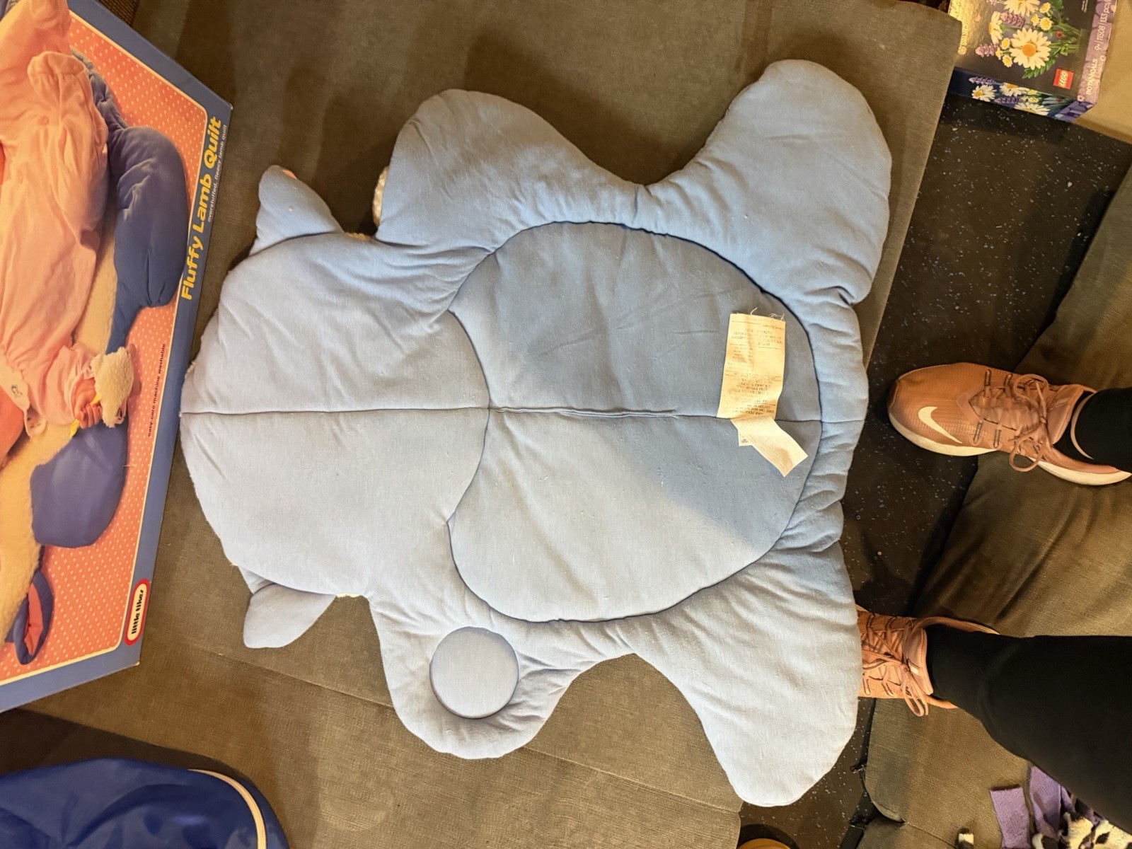 IN BOX Vintage 1992 Little Tikes Fluffy Lamb Quilt Baby Play Mat Tummy Time Toy