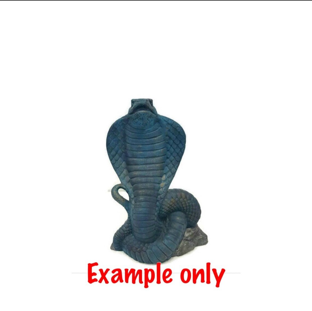 Cobra Ceramic Bisque Ready To Paint Snake