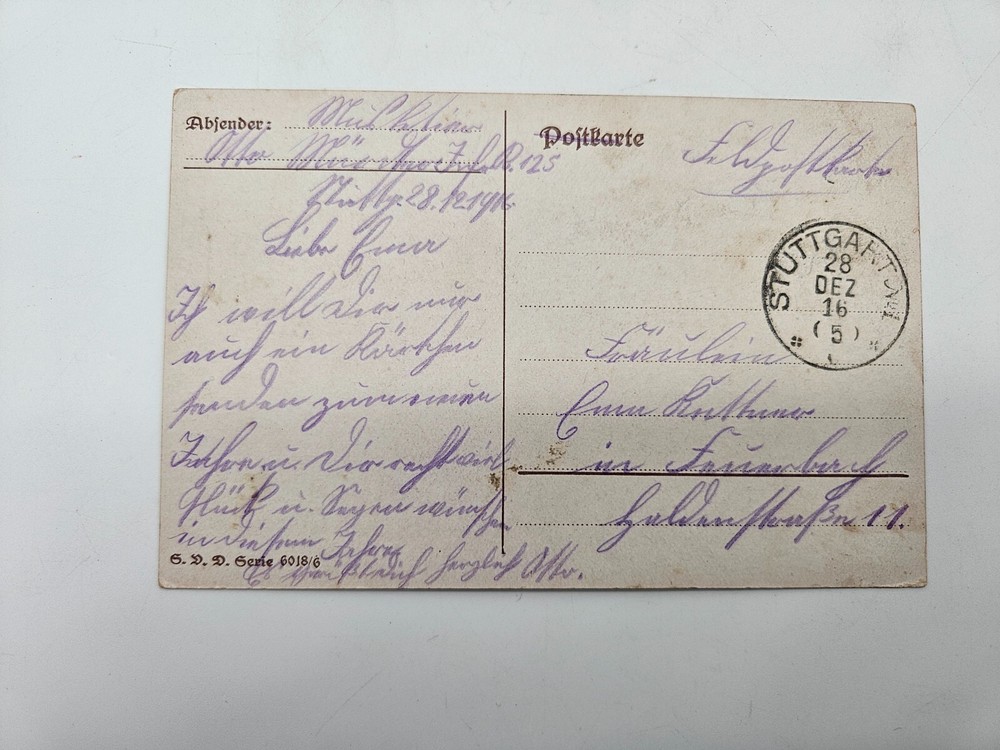 HA2019: Postcard, Warm Neujahrs-Grüße