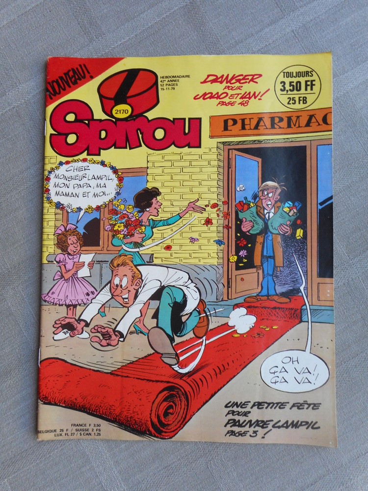 Spirou Weekly No. 2170 Good Condition Complete
