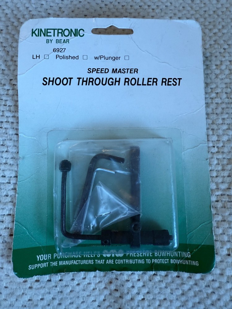 Bear Kinetronic Speed Master Shoot Through Roller Rest NOS