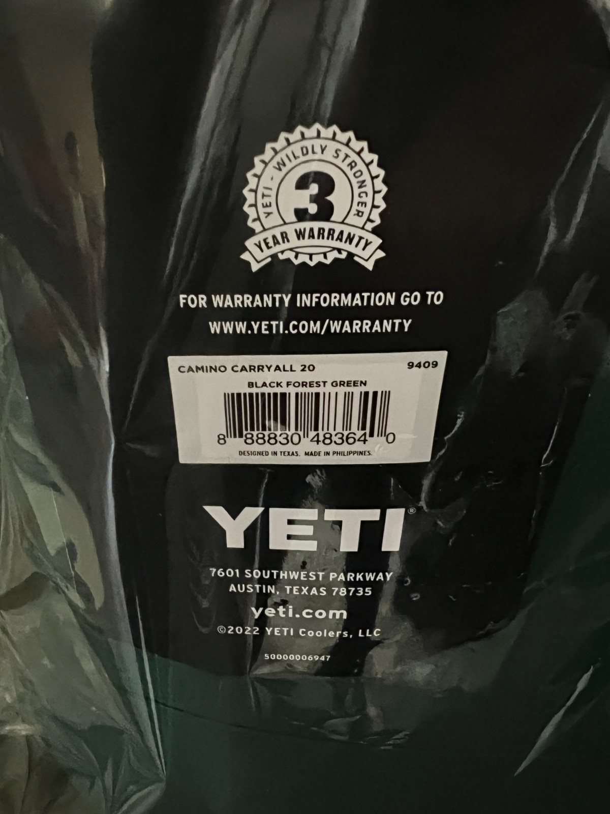 YETI Camino 20 Carryall – Black Forest Green | Waterproof, Rugged Tote