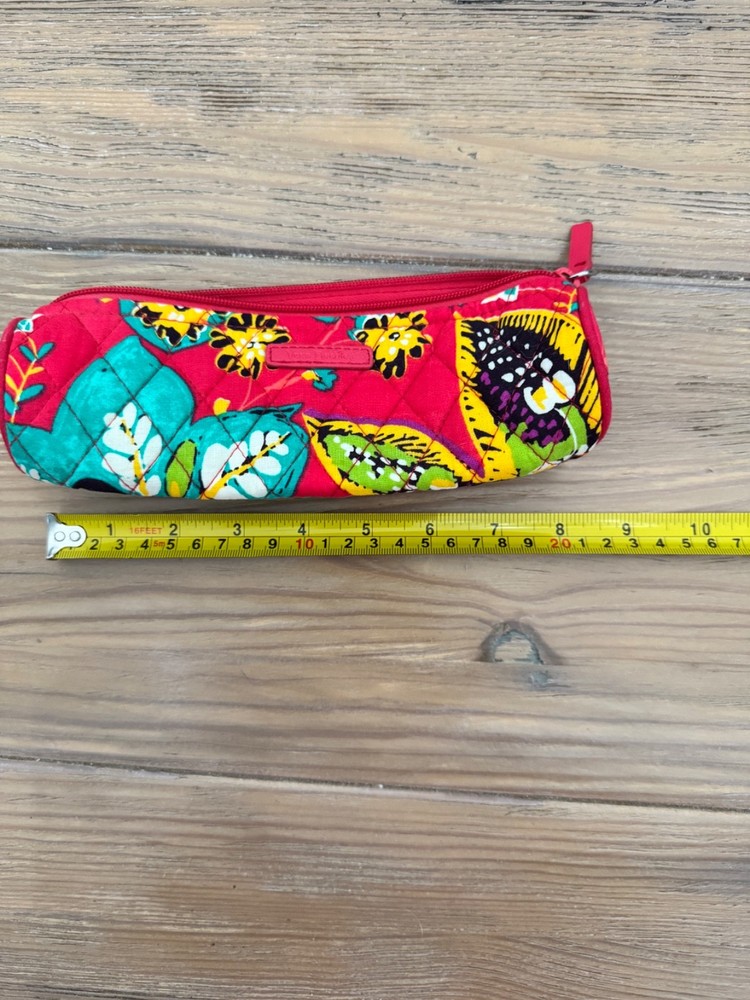 Vera Bradley Red Print Pencil Case
