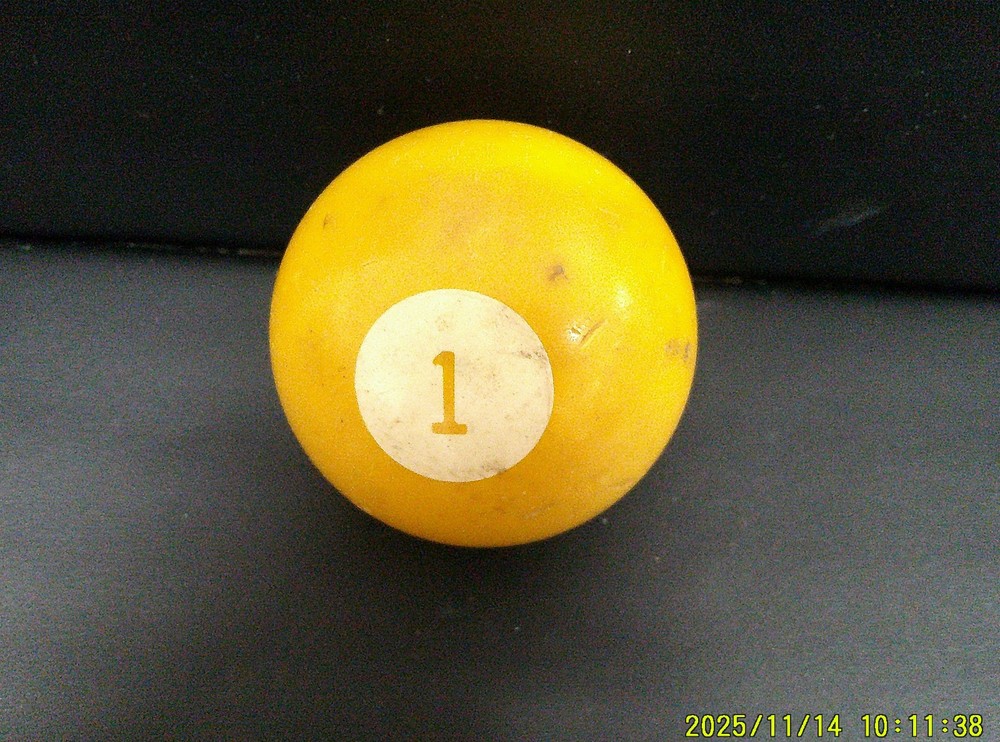 Replacement #1 Billiard Pool Ball - Standard Regulation - 2 1/4" Diameter Solid