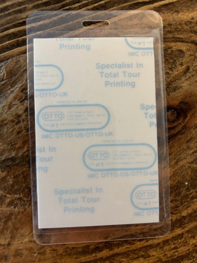 Extremely RARE 1983 KISS Lick It Up Tour All Access Laminate Backstage Pass